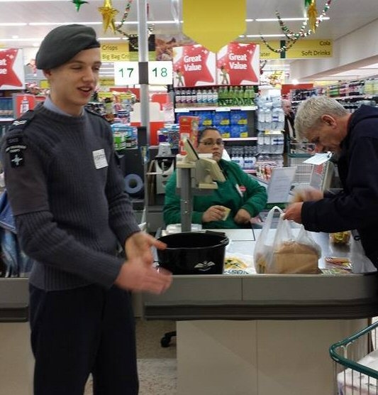 The 1263 Rochdale Squadron of the Air Training Corps fundraising event at Morrisons