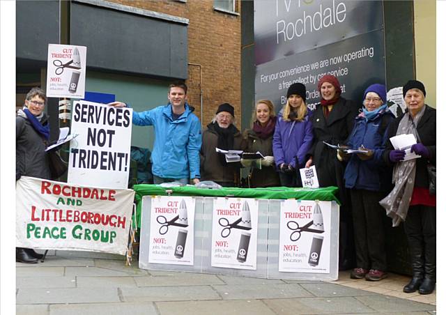 Peace group campaigners and friends from the People's History Museum