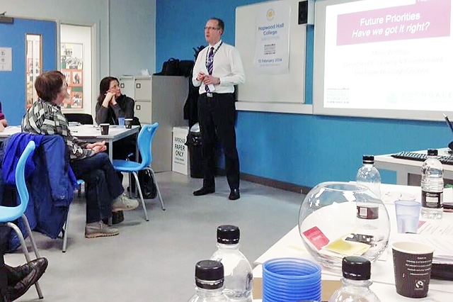 Rochdale Council Executive Director Mark Widdup giving his presentation at the High Street Foundation