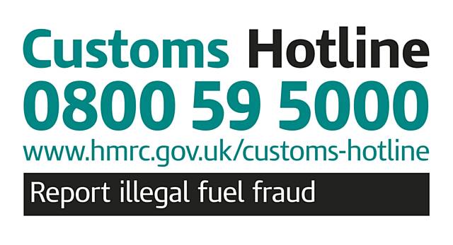 Customs hotline oils banner