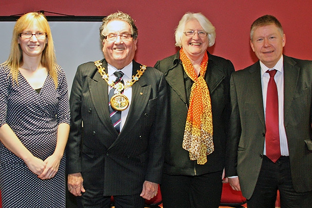 Regional Manager Melanie Boulter, Mayor Peter Rush, Rochdale Centre Manager Hilary Hartley and Operations Director Ian Frostwick