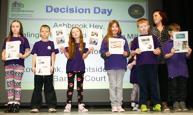 Clare Pratt and Junior Wardens with their presentation