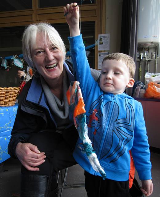 The Horsfield Family with their Twiggy Fish
