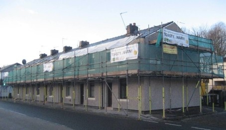 Homes on Oldham Road were notoriously difficult to insulate now they have solid wall insulation to reduce heat loss