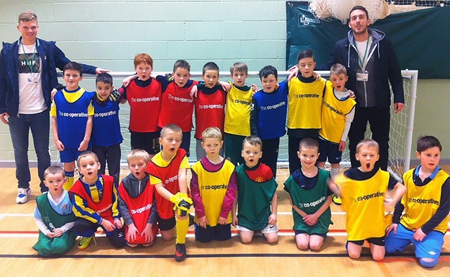 Goalkeeper class at Wardle Academy