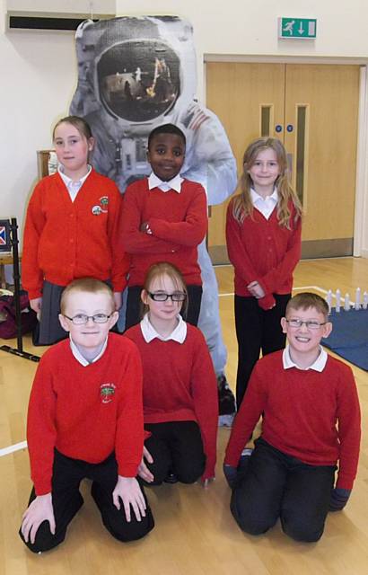 Pupils at Harwood Park spent a day ‘in space’ with Jerry Stone of Spaceflight UK