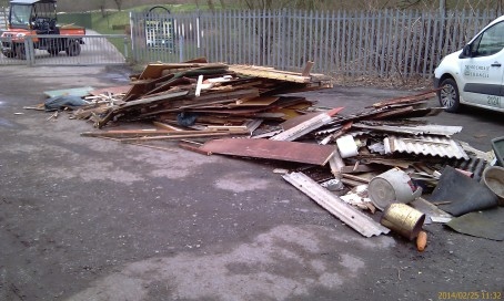 Fly-tipping near Queen’s Park