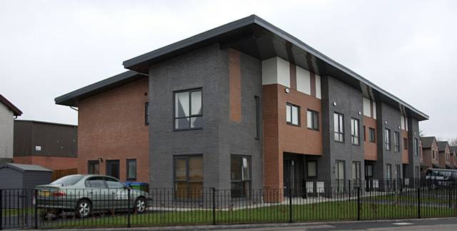 The new homes on Waithlands Road in Newbold 