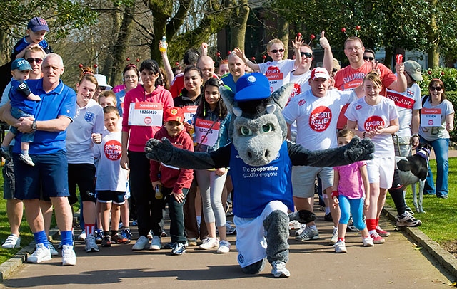 Participants in he 2012 Rochdale Millipede Mile