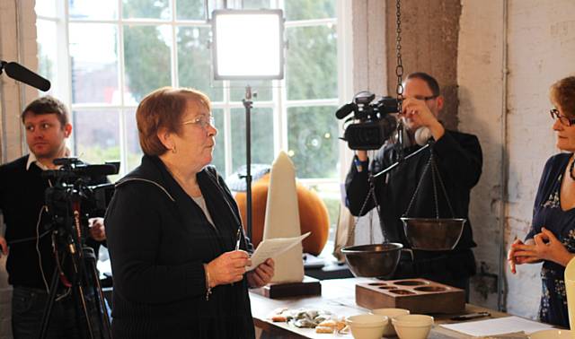 Lynne Brosnan, Chair of the RBH Representative Body, is filmed while taking part at the event at the Pioneers Museum