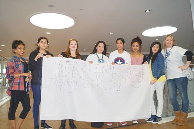 Young women from Rochdale celebrate International Women's Day
