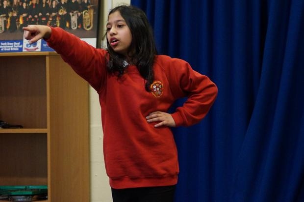 Hamer Community Primary School pupils at Rochdale Music Festival 
