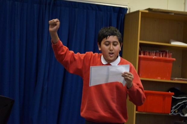 Hamer Community Primary School pupils at Rochdale Music Festival 
