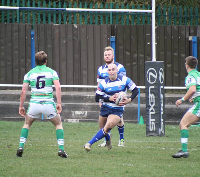 Luke Sampson watched by Billy Percy