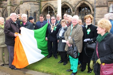 Saint Patrick’s Day celebrated with raising of Irish flag 