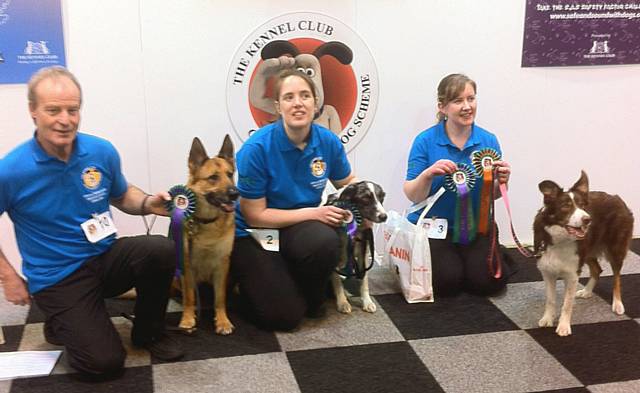 The Kennel Club Good Citizen Obedience team from On Track