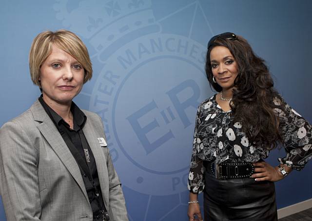 Rowetta with Chief Superintendent Vanessa Jardine, who heads up Greater Manchester Police’s Public Protection Division