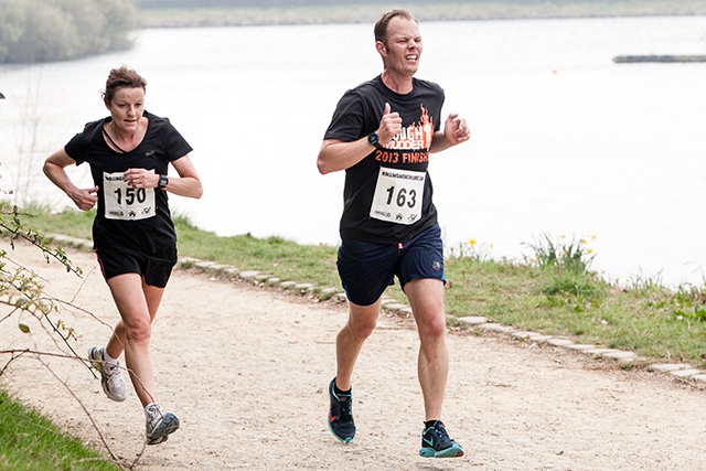 Hollingworth Lake 5K, Susan Samme and Michael Wilkinson