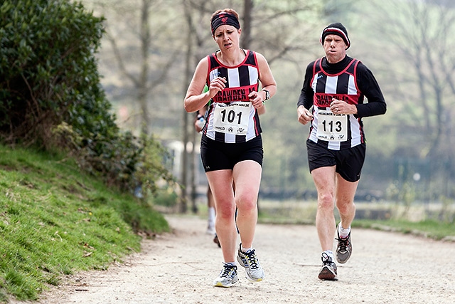 Hollingworth Lake 5K, Deborah Stevenson and Colin Smith