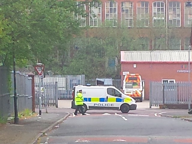 Police blocking the Crawford Street / York Street junction