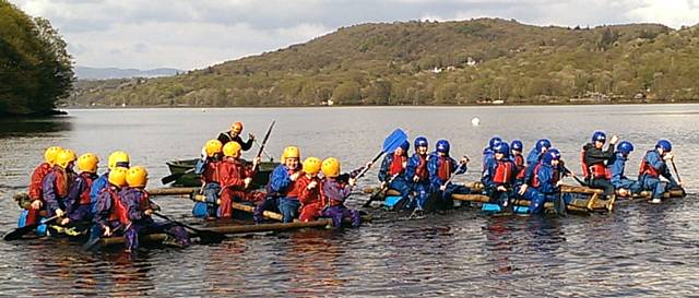 Pupils took part in a range of activities, including using a zip wire, raft building, canoeing, and King Swing