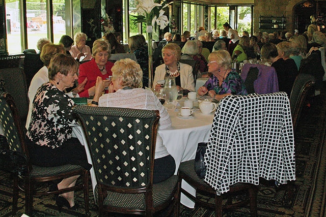 The annual tea party held at the Crimble