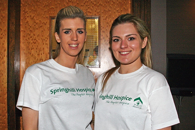 Staff at the Crimble support Springhill Hopsice