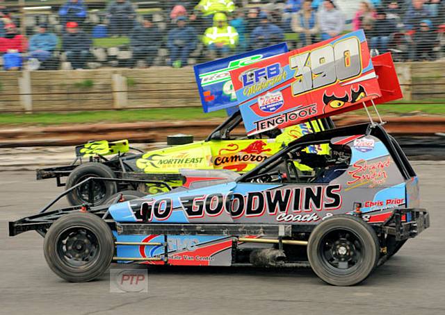 Stuart Smith Junior of Rochdale has won the UK Open Stockcar Championship at Skegness Speedway