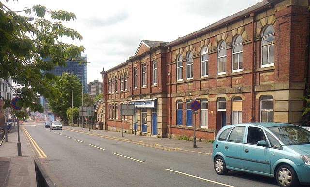 The Broadwater Centre and old St Andrews Church in Rochdale town centre will soon be reduced to rubble 