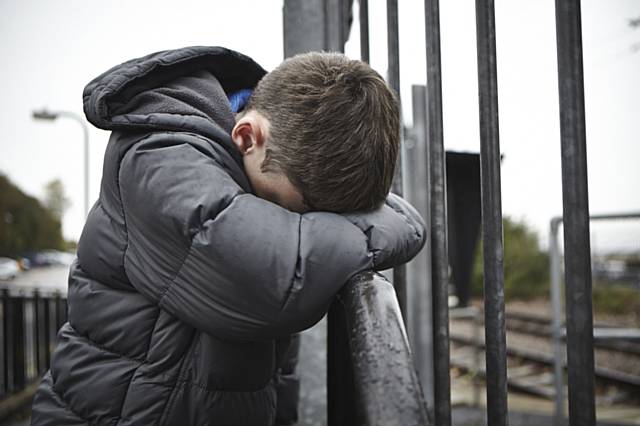 ChildLine carried out 5,323 counselling sessions with children worried about their parents’ abuse of drink or drugs (posed by model) 