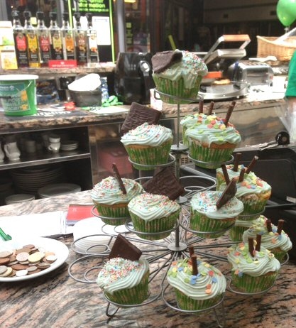 Coffee Option’s Go Green cupcakes 