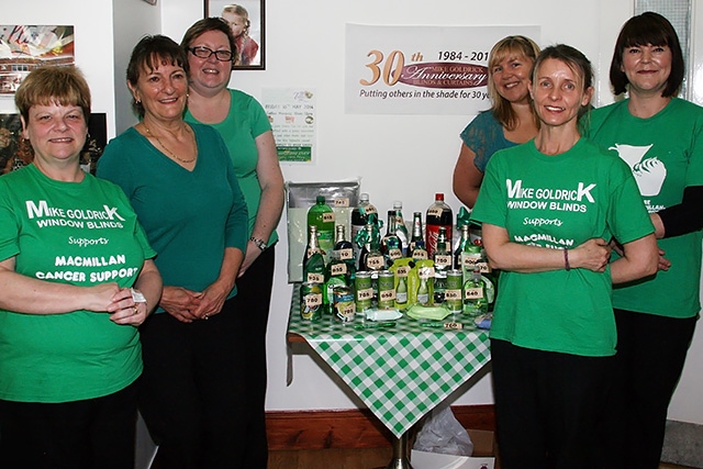 Staff at Tilly's Tea Room go green