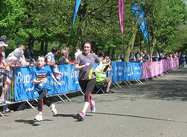 Abigail Matthews at the Great Manchester Junior run in aid of a Kenyan water project