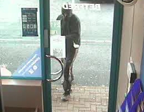 CCTV images of the Betfred robbery