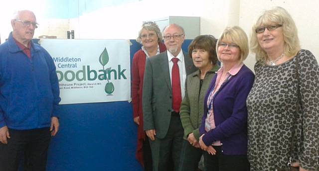 Jim Dobbin MP visiting Middleton Central Foodbank