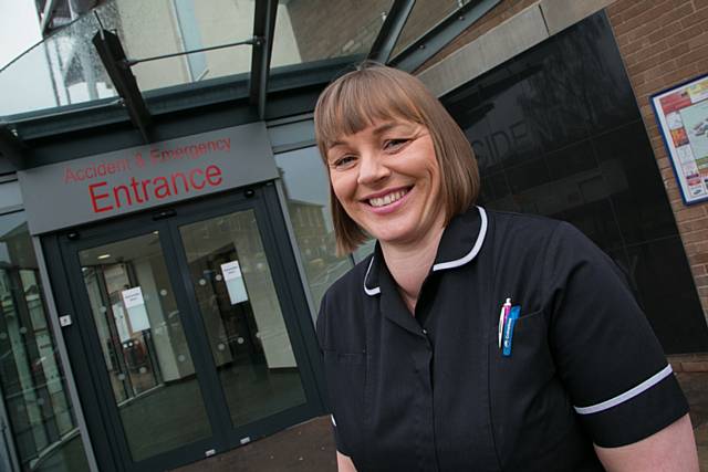 Julie Winterbottom, clinical matron for the A&E department at The Royal Oldham Hospital
