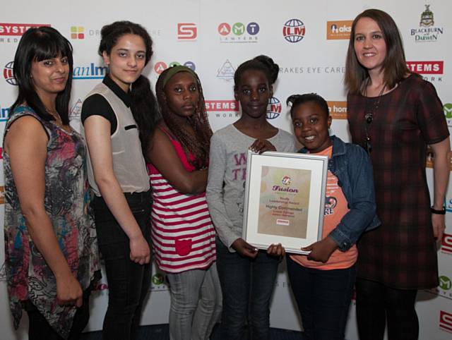 Lower Falinge Junior Wardens finalists in the Fusion Youth Leadership Award