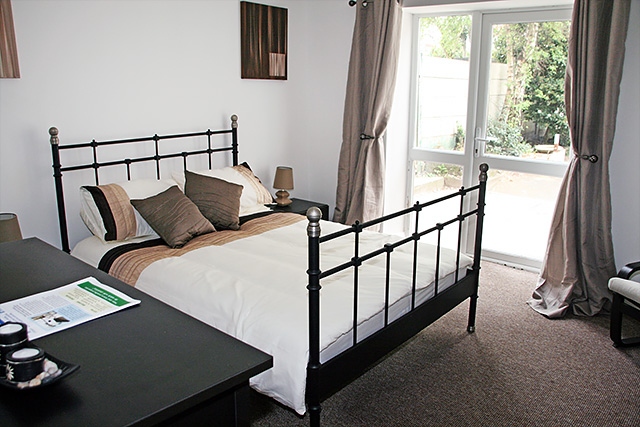 One of the bedrooms at Brunswick apartments in Heywood