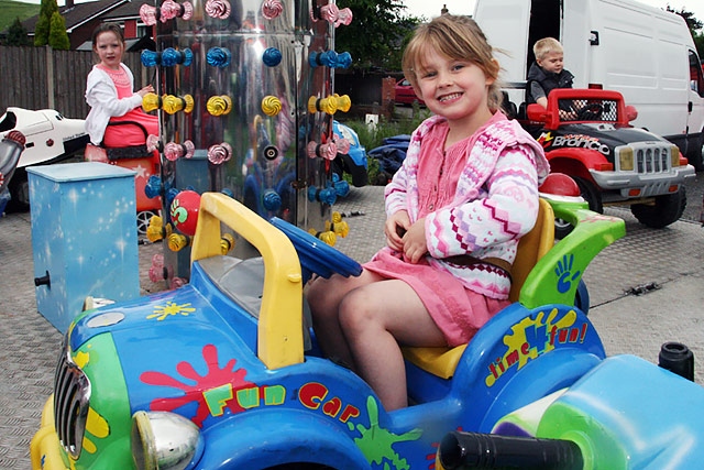 Lyla Fenney enjoys a fair ride