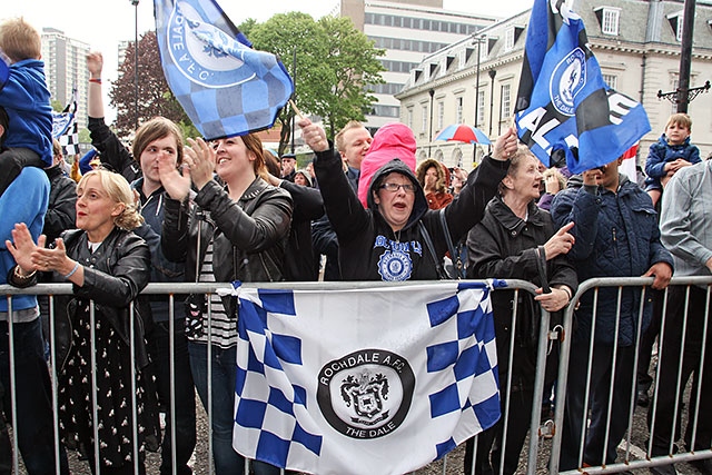 Rochdale Football Club parade and civic reception