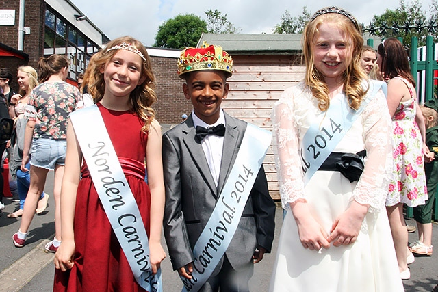 Norden Carnival royalty: Emma-Clarke, Aman Abbas and Meoldy Hunt