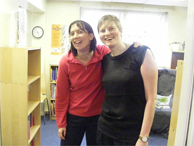 Hannah Taylor and Fran Morland after their first training run