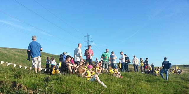 24 Rochdale Brownies' ‘Dads and Daughters Walk’ in celebration of Father’s Day 
