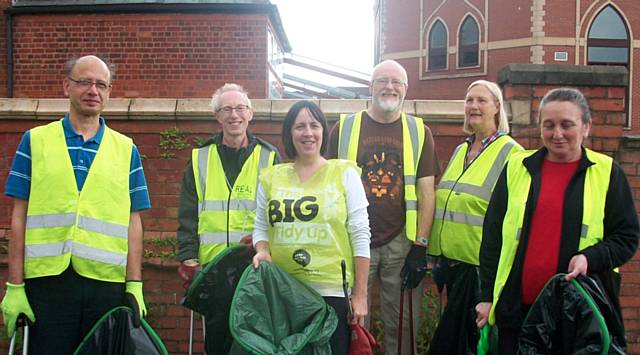 Members of the Rochdale Environmental Action Group to clean Mere, Devon, William, Sussex, Essex, Suffolk, Drake, Ann and Henry Streets, car park of the Central Mosque and Milkstone Road