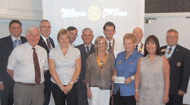 Rotary District Governors and representatives from Rotary Clubs of Middleton, Rochdale, Rochdale East, Buxton, Manchester Day Break, Oldham Metro and Hyde 