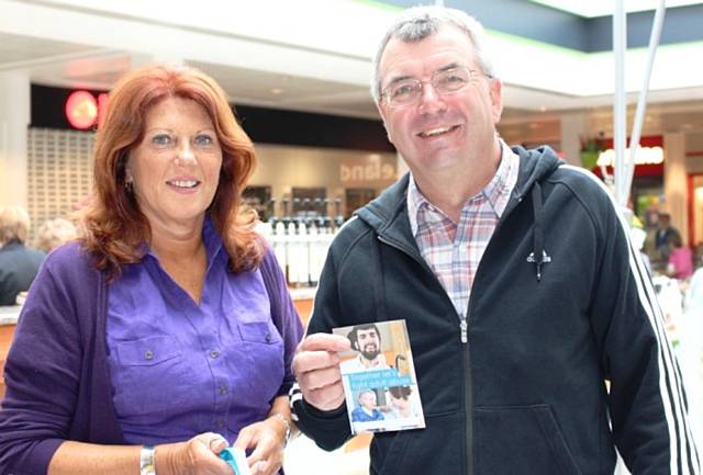 Tricia Hornby, Chief Executive of Rochdale Mind, with Tim O'Brien
