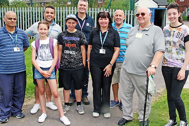 Members of the Moorclose, Junction and Baytree Tenants and Residents Association with members of Rochdale Council Youth Sercive, RBH and young people from the area