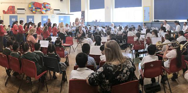 150 children take part in music workshop 
