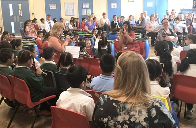 Music workshop event at Heybrook Primary School