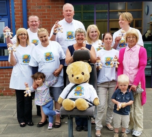 Staff and youngsters from Sandbrook Children's Centre joined the council to launch the campaign